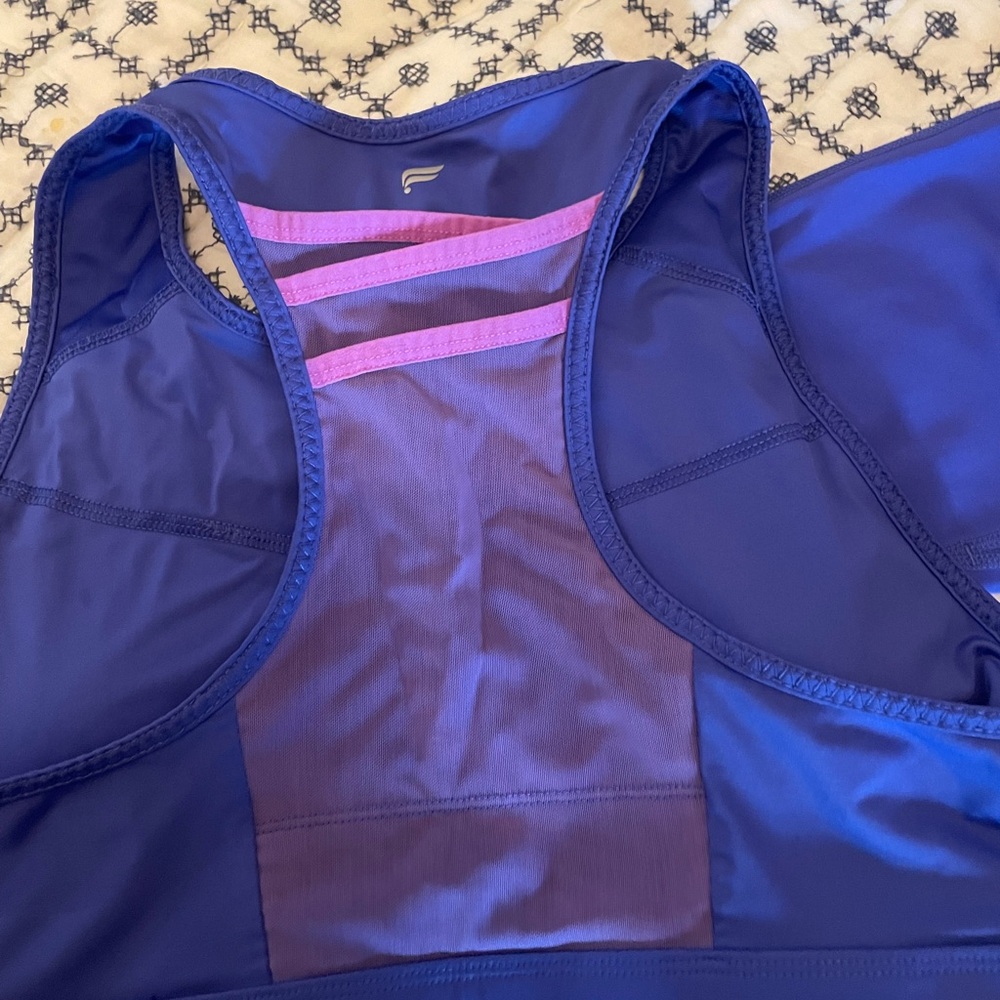 SET 🔷Fabletics Blue High-Waisted Leggings medium and bra - large - Picture 8 of 8